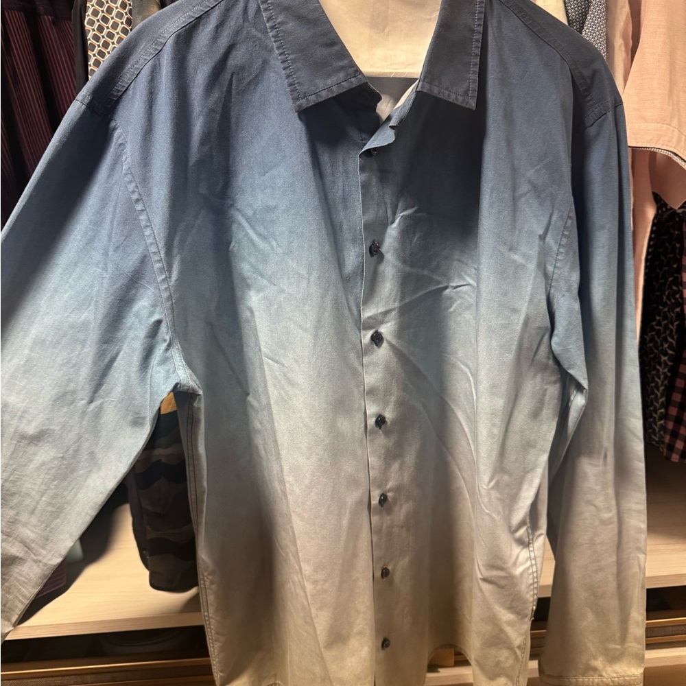 Boss Ombre Blue Casual Shirt